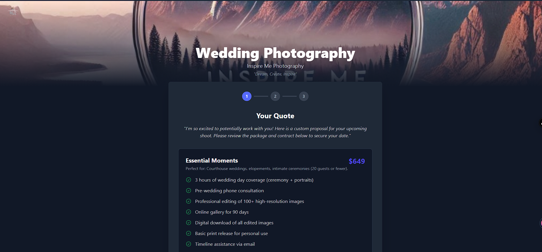 Proposal quote